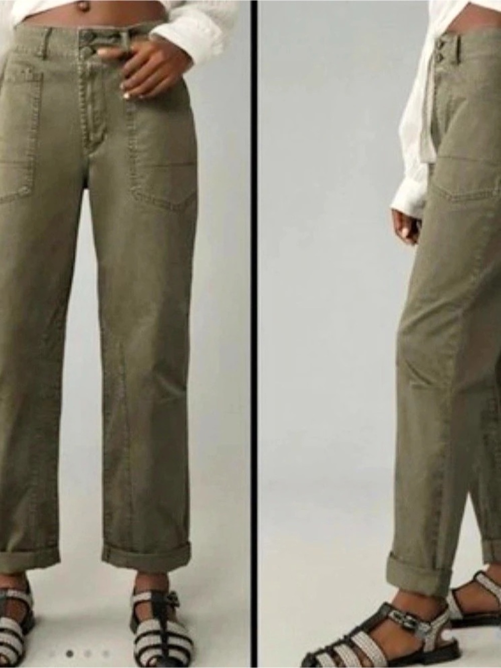 Pilcro The Wanderer Straight Leg Cotton Pants Waist 30 Like New (B8)